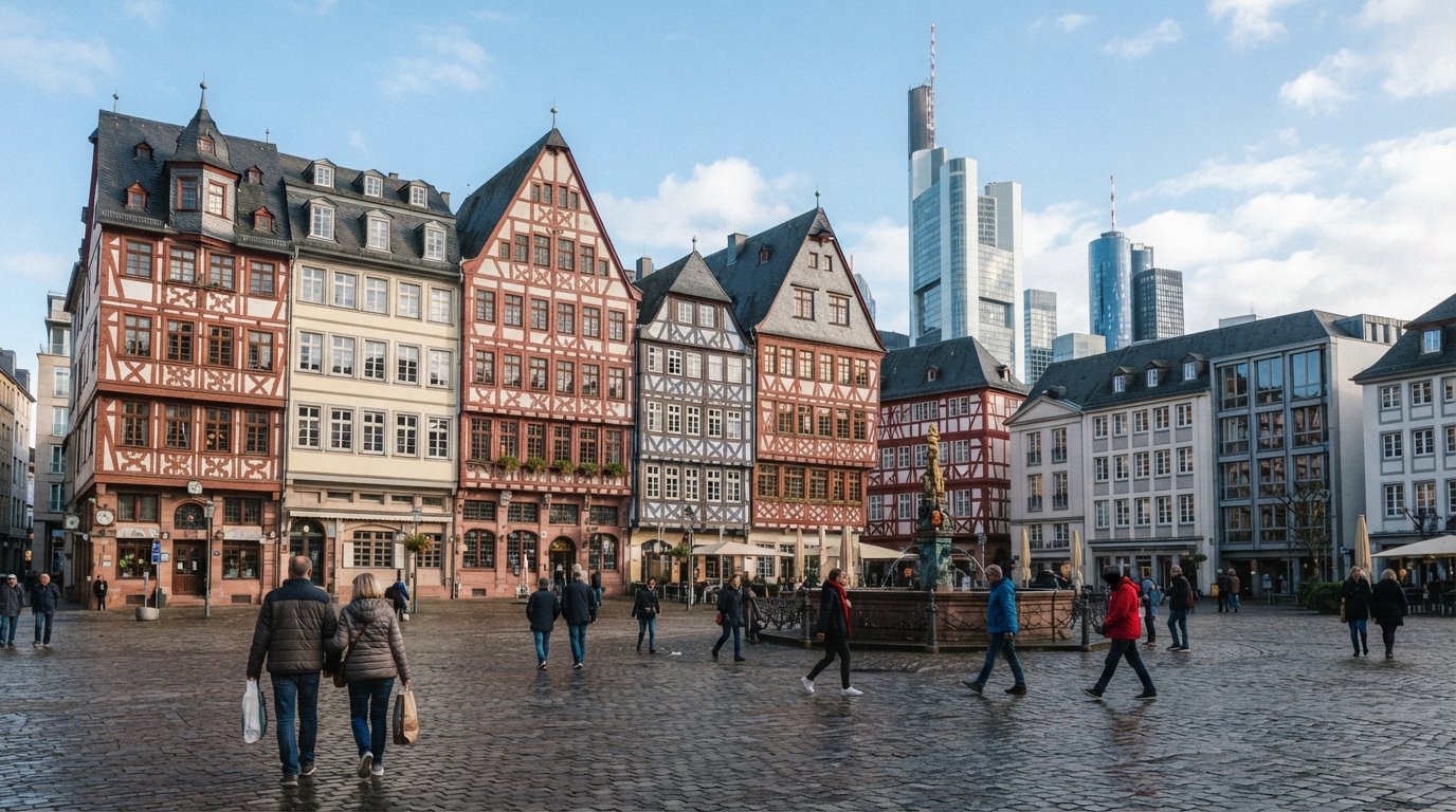 Altstadt, Frankfurt: en genopbygget gammel bydel under glastårne